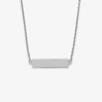 Demi-Fine Engravable Bar Necklace