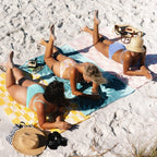 Yellow & White Checkerboard Towel
