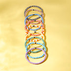 Rainbow Stretch Bracelet Set of 8