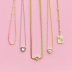Rhinestone Heart Choker